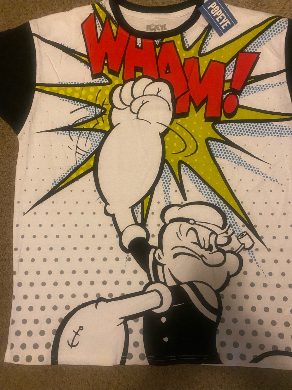Basico Popeye “BAM!” Graphic T-Shirt | Men’s XL | NWT Comic Tee 💥 💥 - Picture 2 of 6